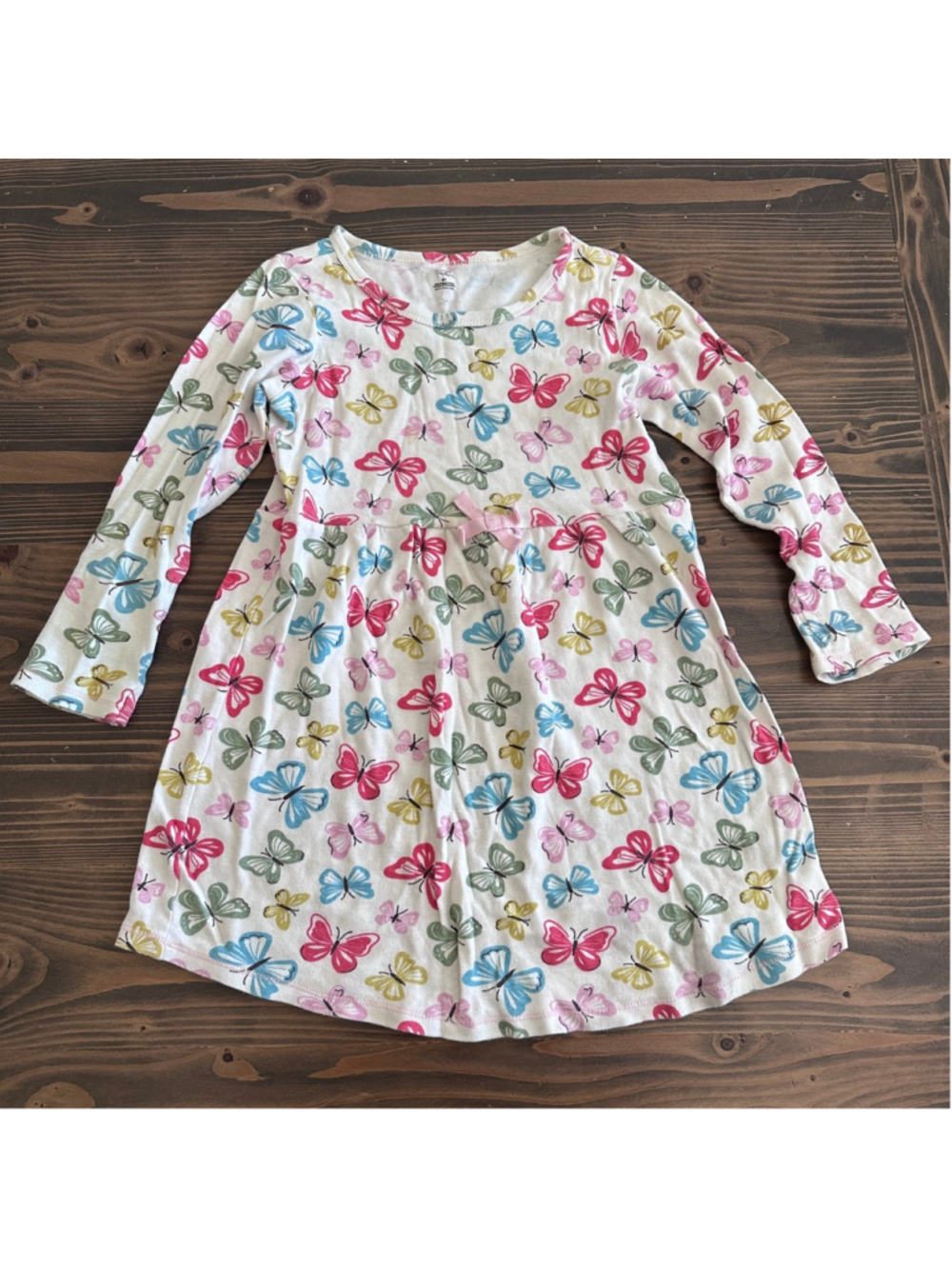 Touched by Nature Butterfly Dress Girls 8 Organic Cotton Soft Girl